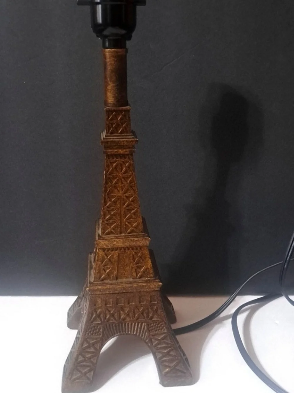Parisian France French Eiffel Tower Faux Bronze Reproduction Lamp Small Desktop